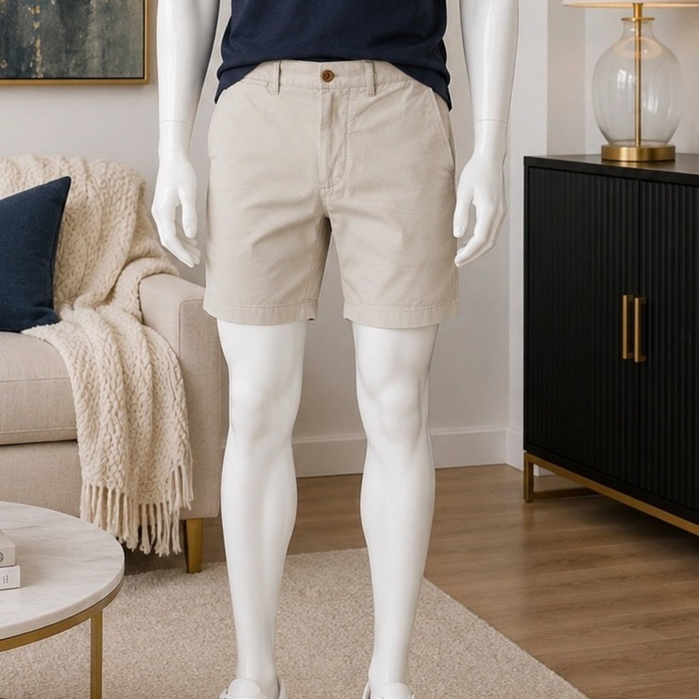 J.Crew Mens Chino Shorts Khaki Classic 5 Inch Inseam 29